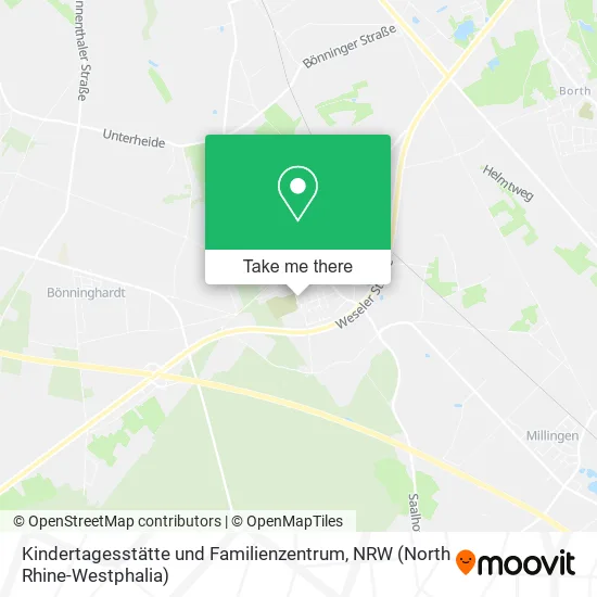 Карта Kindertagesstätte und Familienzentrum