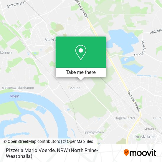Pizzeria Mario Voerde map