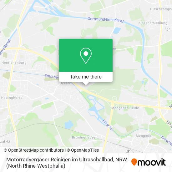 Карта Motorradvergaser Reinigen im Ultraschallbad