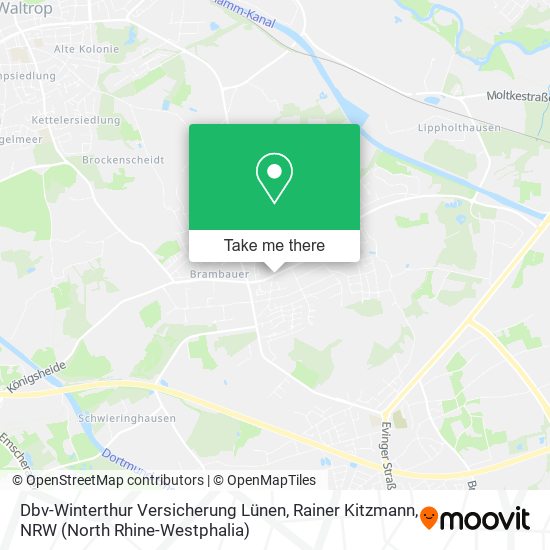 Dbv-Winterthur Versicherung Lünen, Rainer Kitzmann map