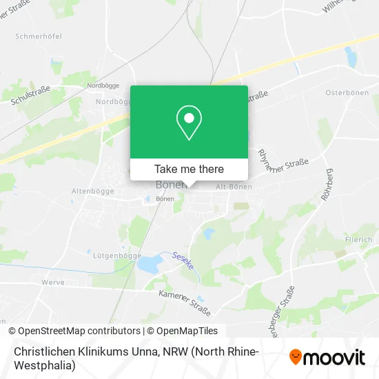 Christlichen Klinikums Unna map