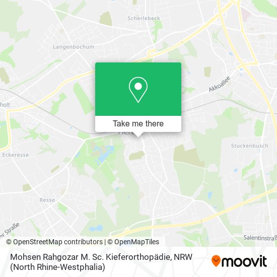Mohsen Rahgozar M. Sc. Kieferorthopädie map