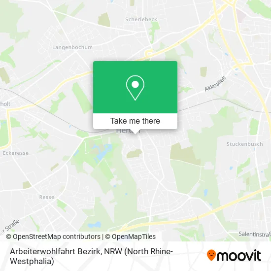 Arbeiterwohlfahrt Bezirk map