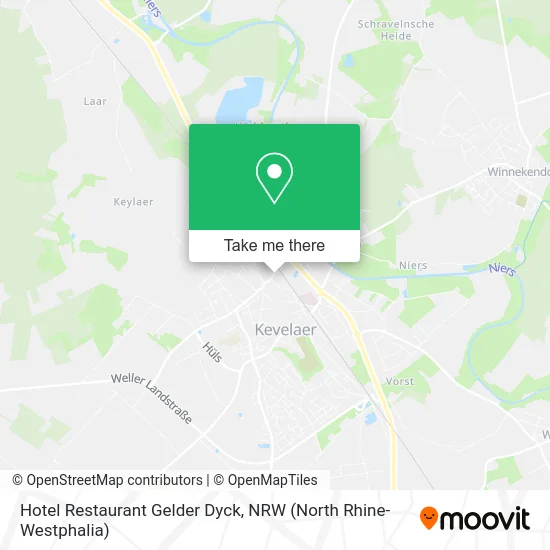 Hotel Restaurant Gelder Dyck map