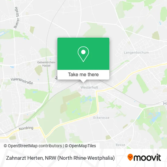 Карта Zahnarzt Herten
