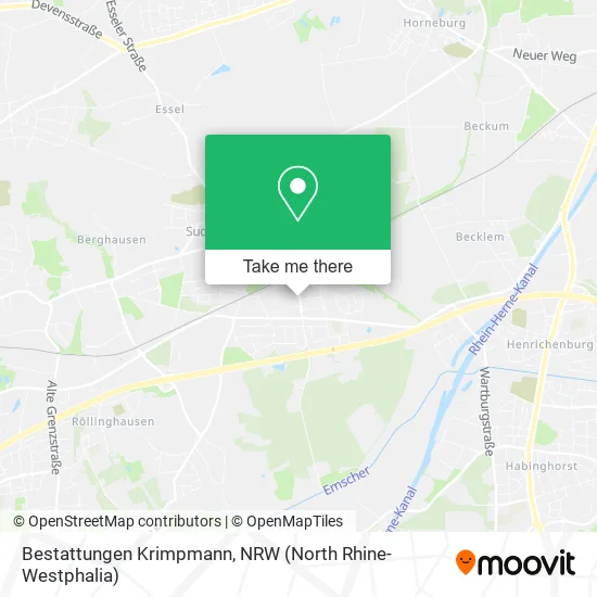 Bestattungen Krimpmann map