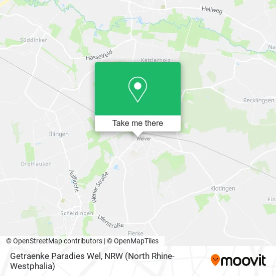 Карта Getraenke Paradies Wel