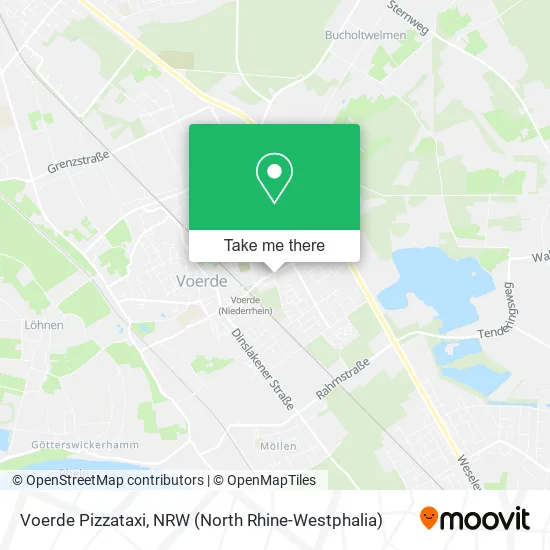 Voerde Pizzataxi map