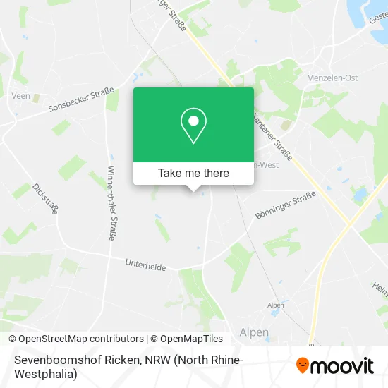 Sevenboomshof Ricken map