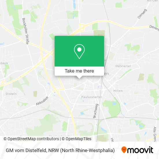 Карта GM vom Distelfeld