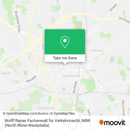 Wolff Rainer Fachanwalt für Verkehrsrecht map