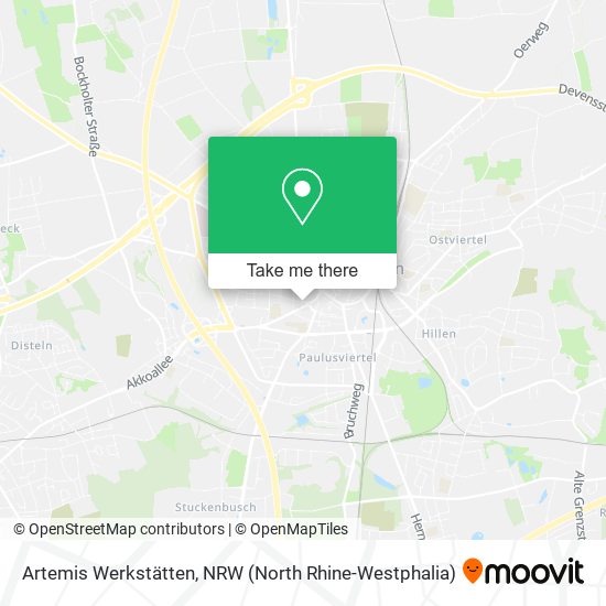 Artemis Werkstätten map
