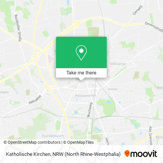 Katholische Kirchen map