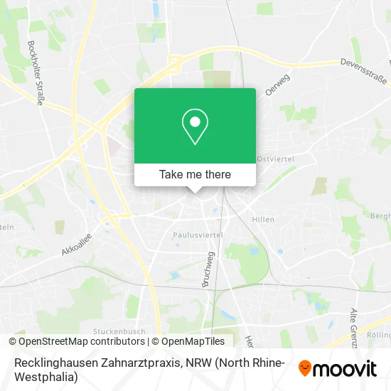 Карта Recklinghausen Zahnarztpraxis