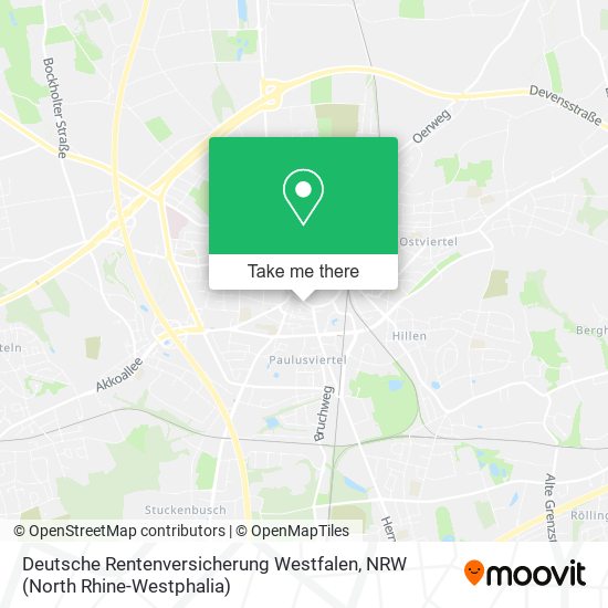 Deutsche Rentenversicherung Westfalen map