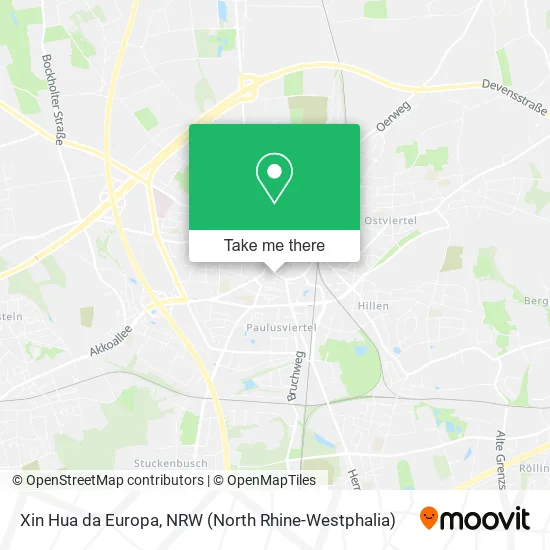 Карта Xin Hua da Europa