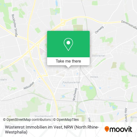 Wüstenrot Immobilien im Vest map