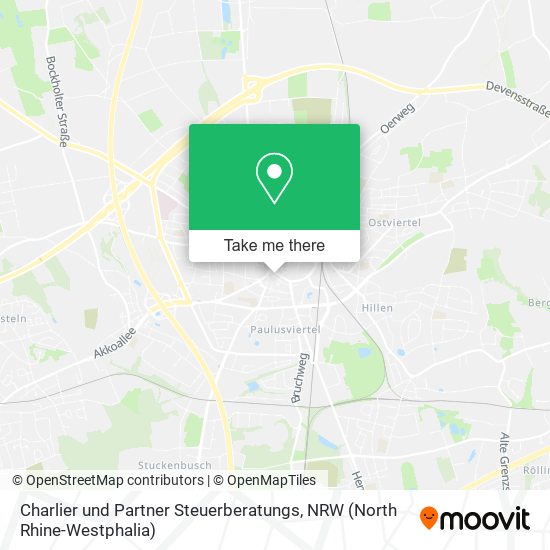 Charlier und Partner Steuerberatungs map
