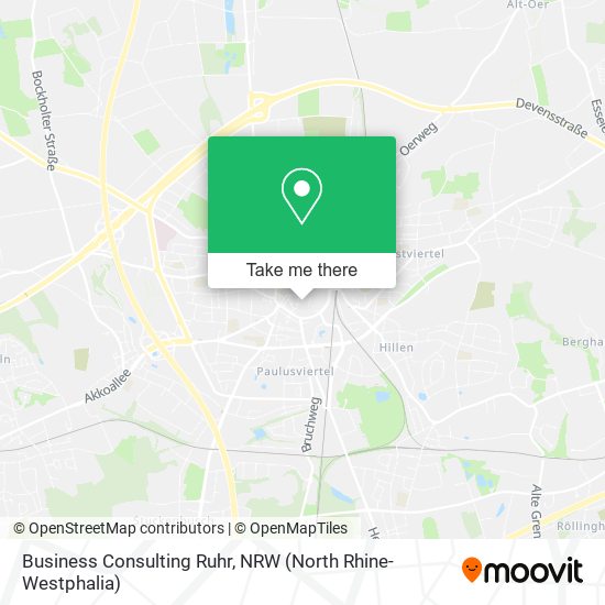 Business Consulting Ruhr map