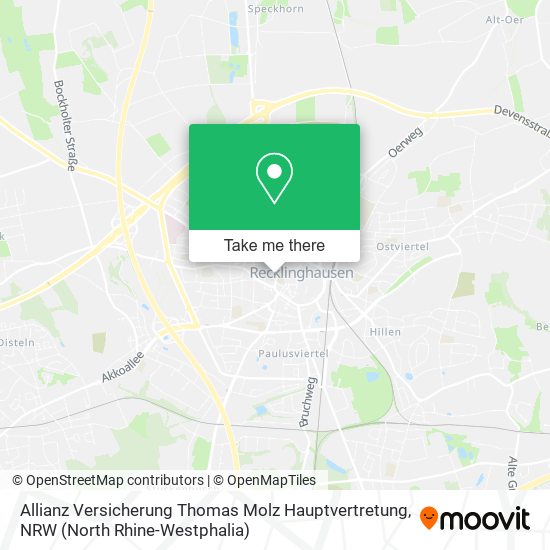 Allianz Versicherung Thomas Molz Hauptvertretung map
