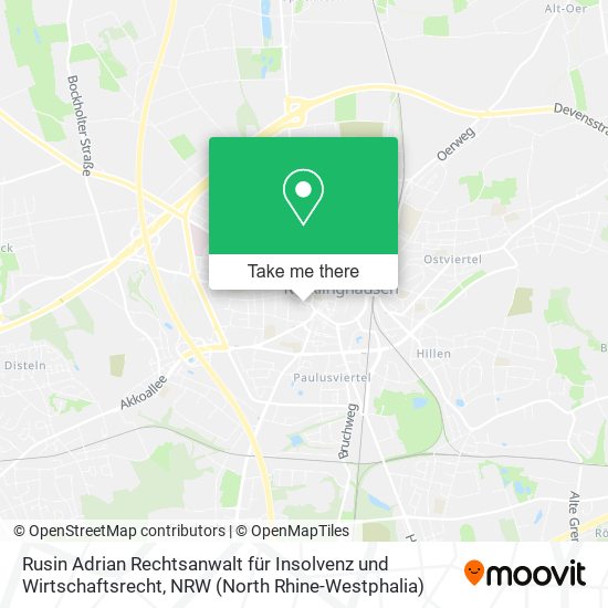 Rusin Adrian Rechtsanwalt für Insolvenz und Wirtschaftsrecht map