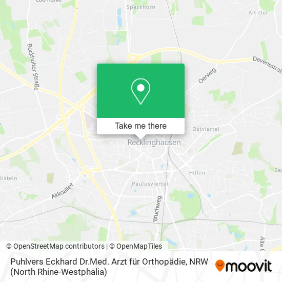 Puhlvers Eckhard Dr.Med. Arzt für Orthopädie map