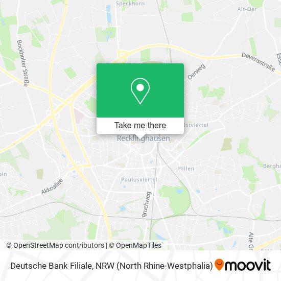 Deutsche Bank Filiale map