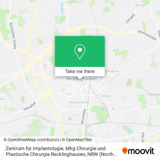Zentrum für Implantologie, Mkg Chirurgie und Plastische Chirurgie Recklinghausen map