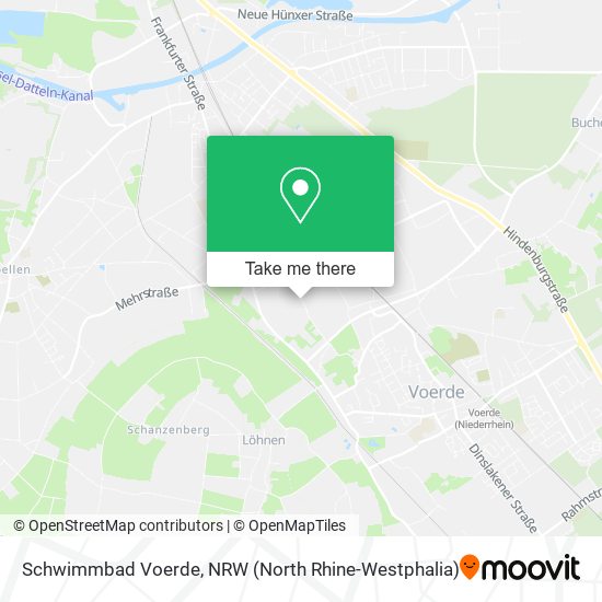 Schwimmbad Voerde map