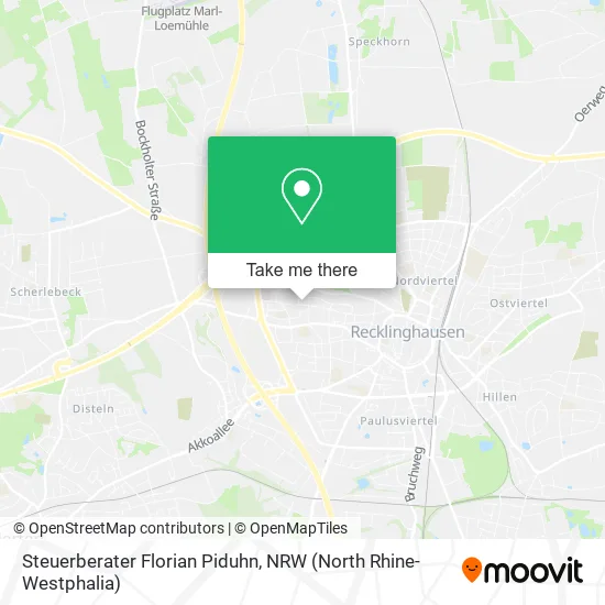Карта Steuerberater Florian Piduhn