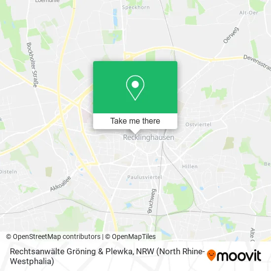Карта Rechtsanwälte Gröning & Plewka