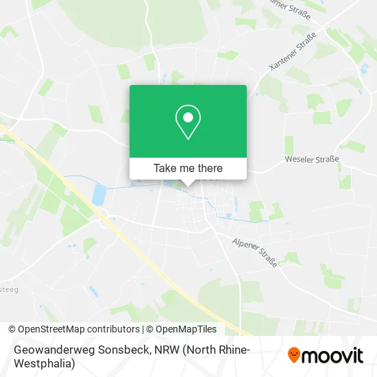 Карта Geowanderweg Sonsbeck