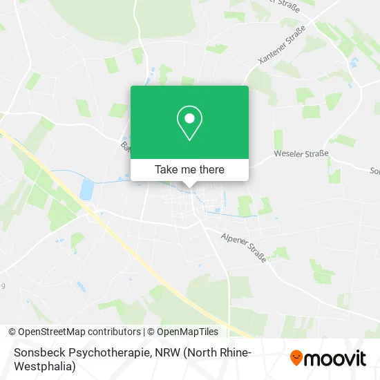 Карта Sonsbeck Psychotherapie