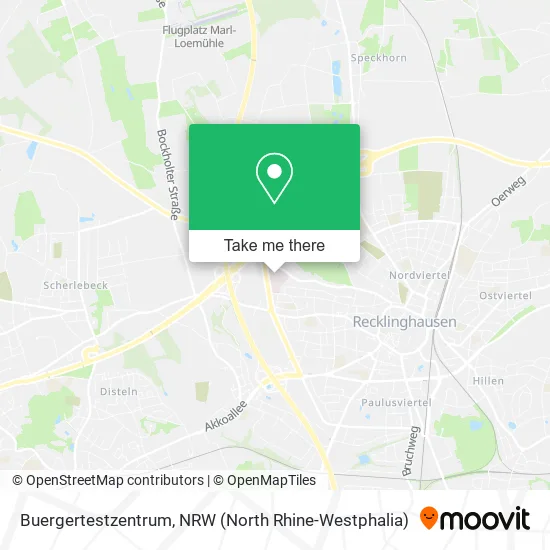 Карта Buergertestzentrum