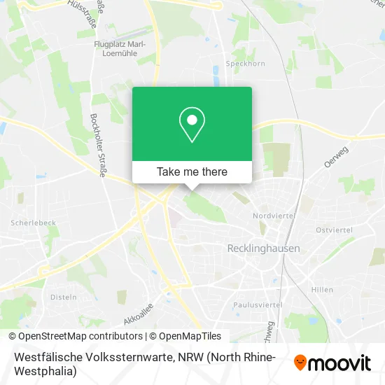 Карта Westfälische Volkssternwarte