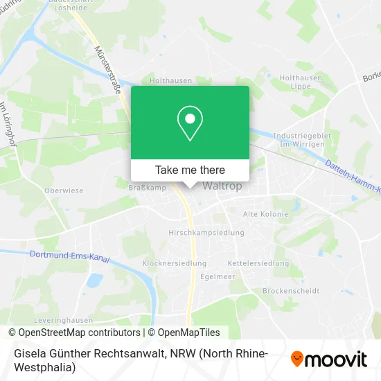 Карта Gisela Günther Rechtsanwalt