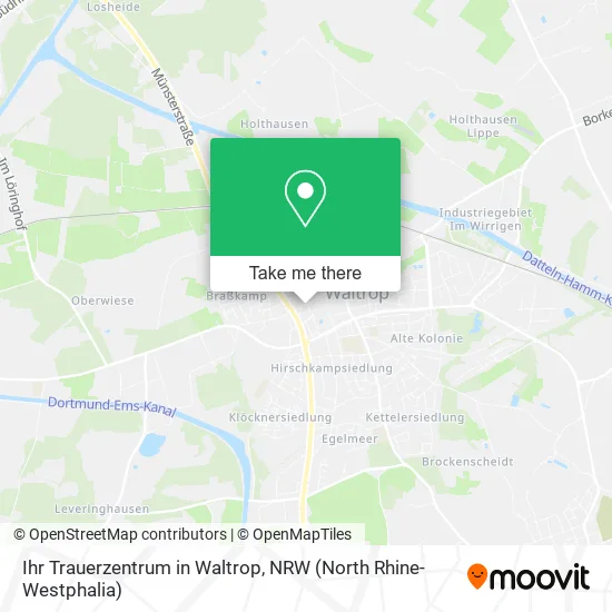 Карта Ihr Trauerzentrum in Waltrop