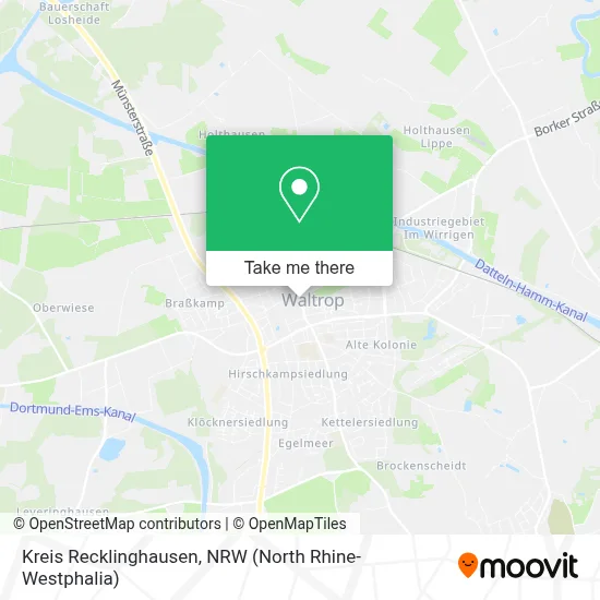 Kreis Recklinghausen map