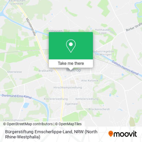 Bürgerstiftung Emscherlippe-Land map