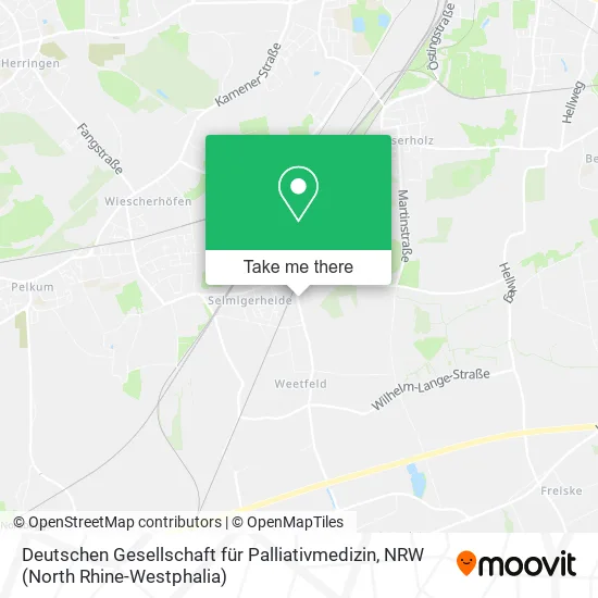 Карта Deutschen Gesellschaft für Palliativmedizin