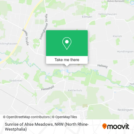 Sunrise of Ahse Meadows map