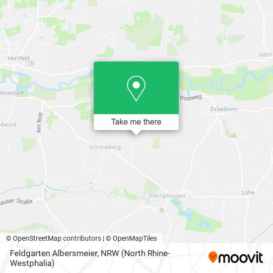 Feldgarten Albersmeier map