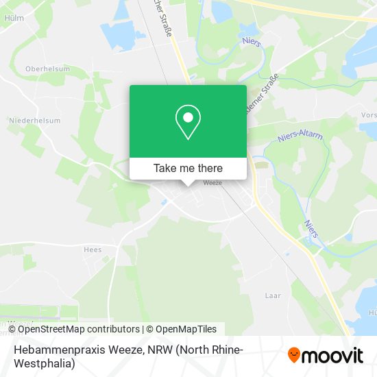 Hebammenpraxis Weeze map