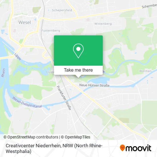Карта Creativcenter Niederrhein