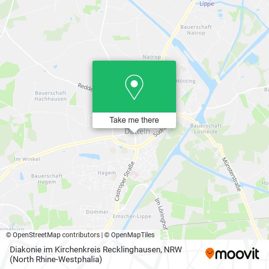 Diakonie im Kirchenkreis Recklinghausen map