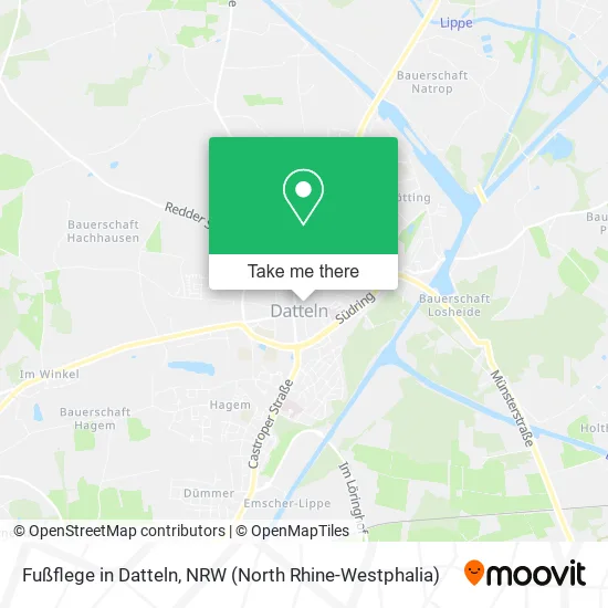 Карта Fußflege in Datteln
