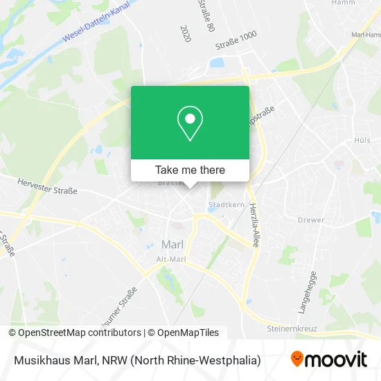 Musikhaus Marl map