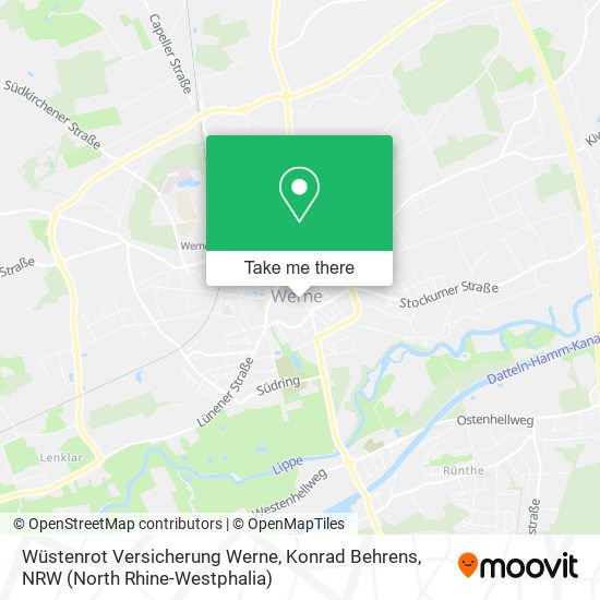 Wüstenrot Versicherung Werne, Konrad Behrens map