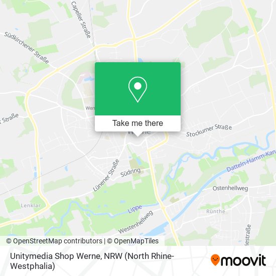 Unitymedia Shop Werne map