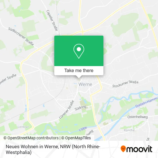Neues Wohnen in Werne map